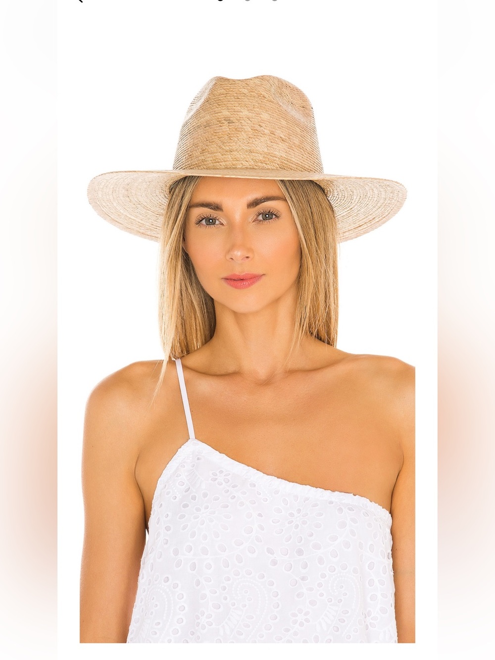 Lack Of Color Natural Straw Fedora Hat. Never worn!